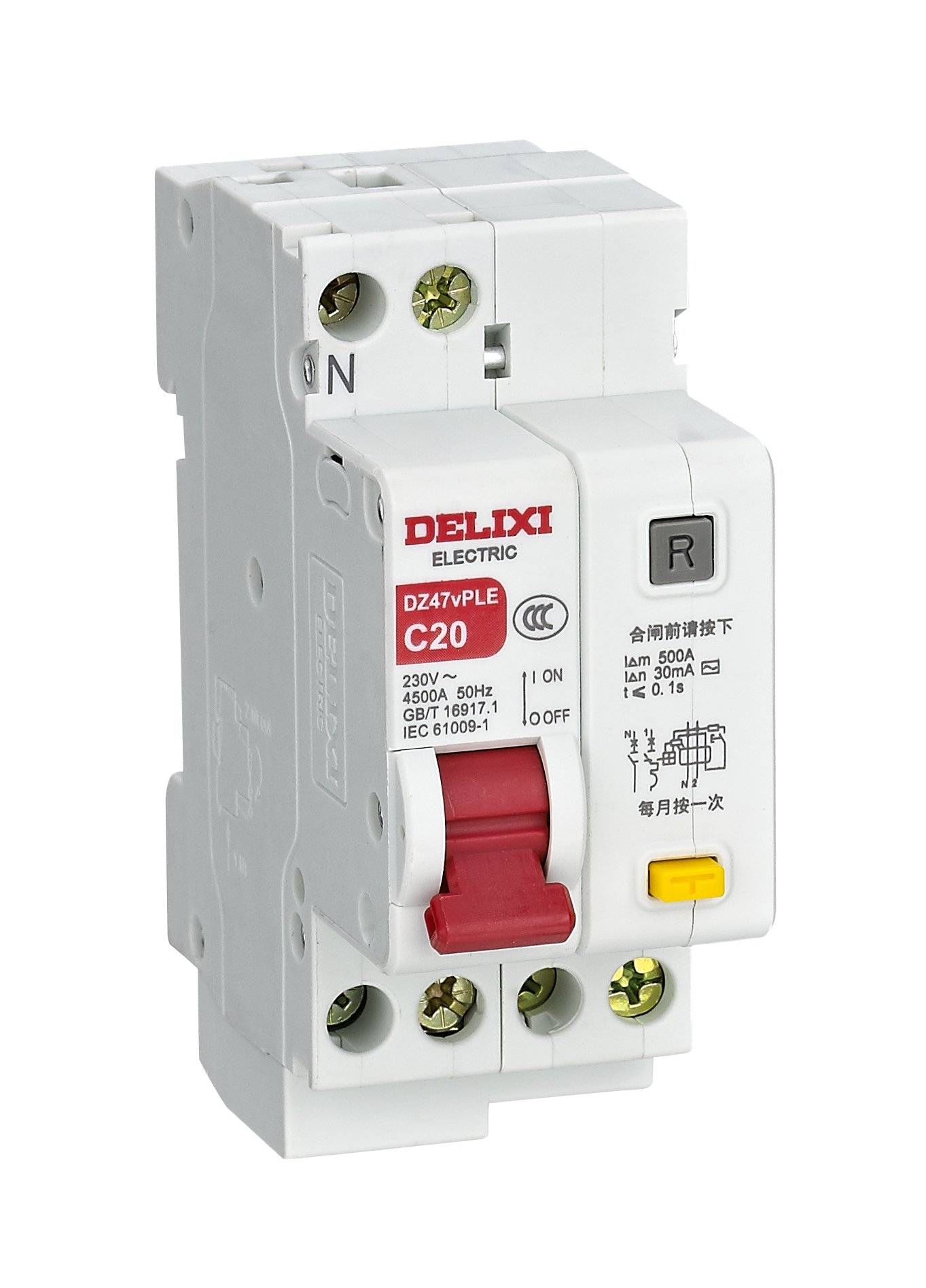 DZ47vPLE相线 中性线漏电保护断路器